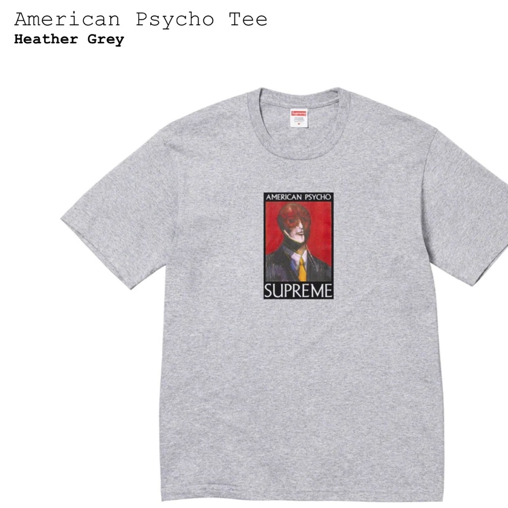 Supreme American Psycho Tee Heather Grey XXL